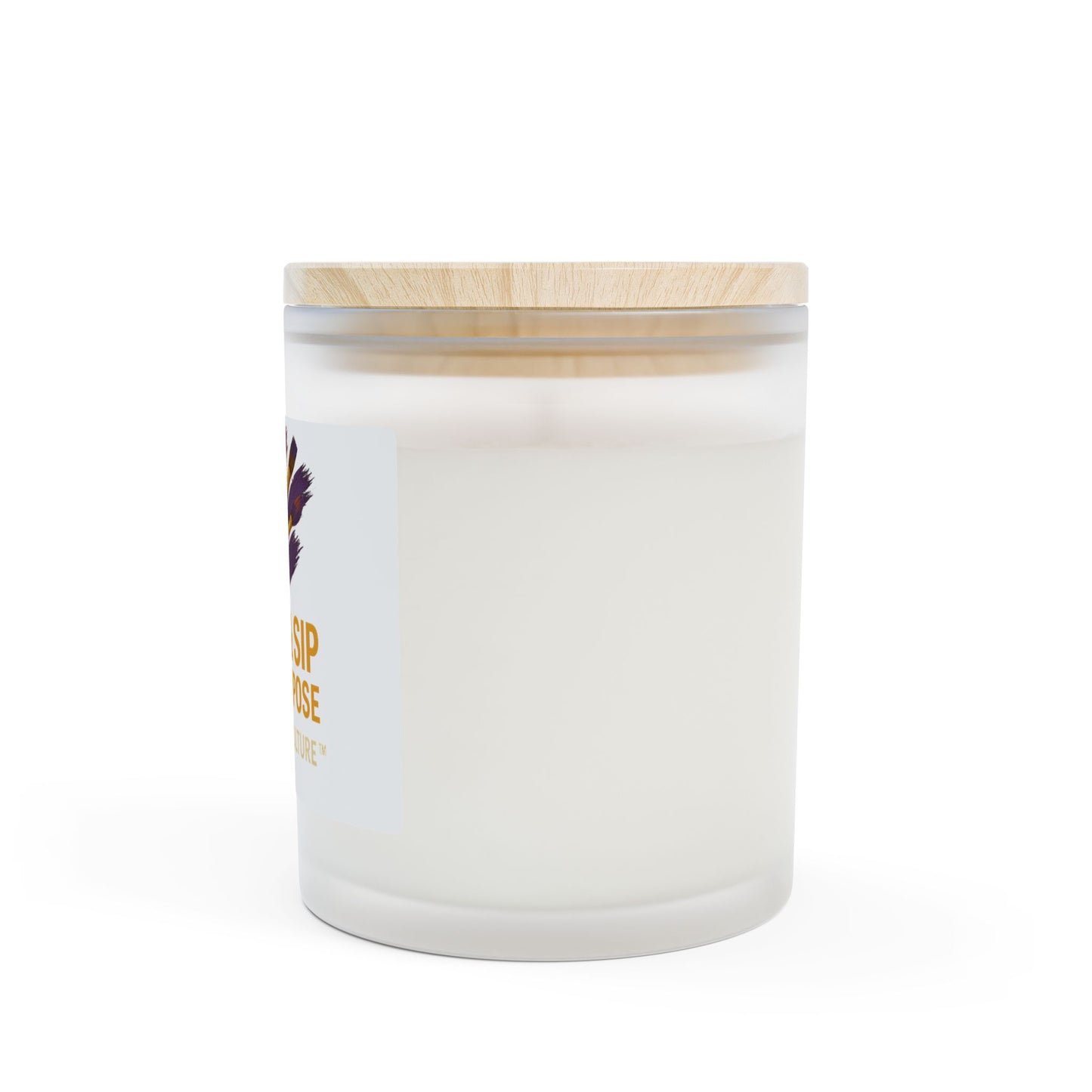 Paint & Sip Candle — Frosted Glass 11oz (Care Is The Culture)