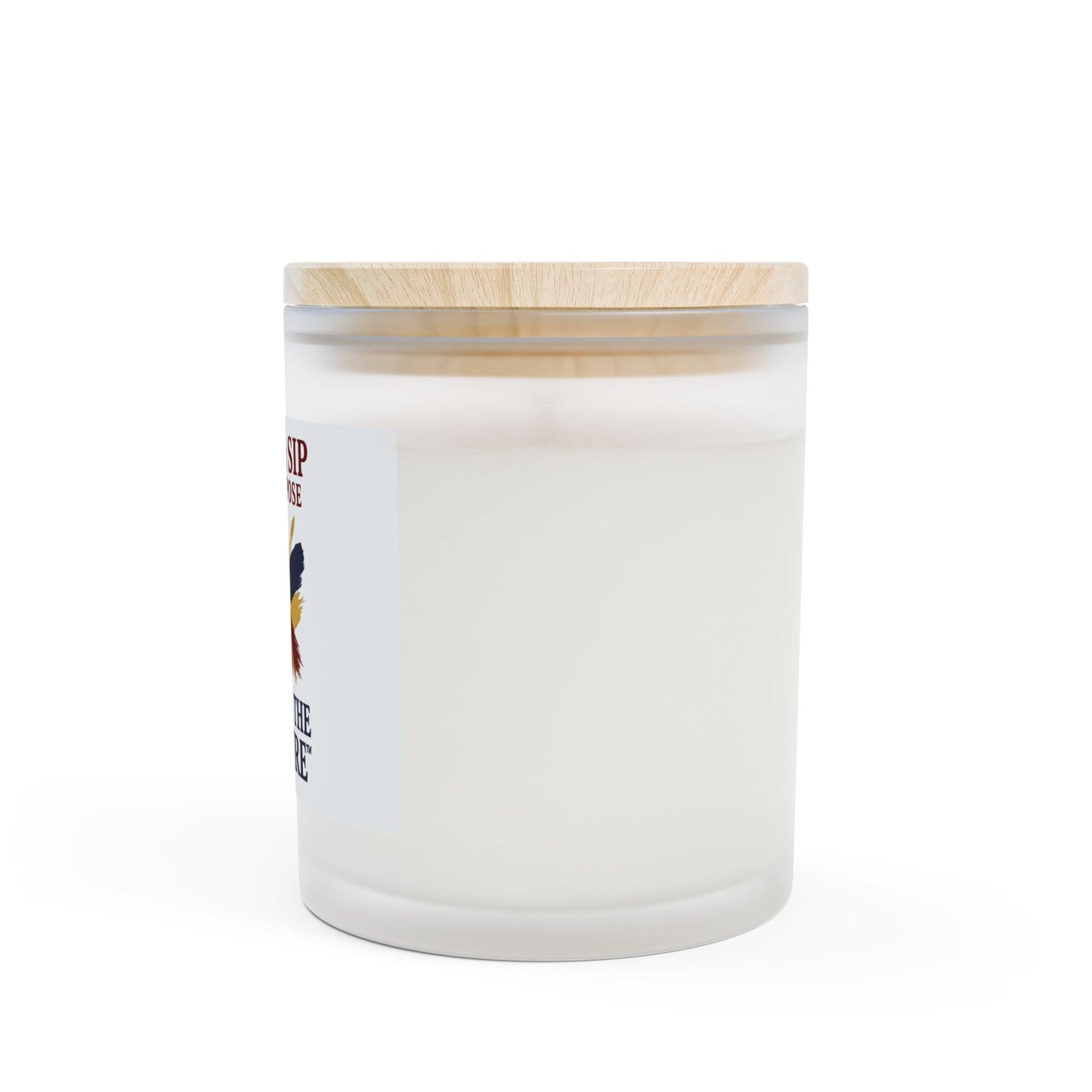 Paint & Sip Candle — 'Care Is The Culture' Frosted Glass 11oz Scented Candle