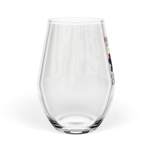 Paint & Sip Stemless Wine Glass — “Care Is The Culture” 11.75oz