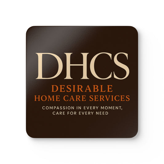 Elegant Cork Coaster Set - Customizable for Home Care Services