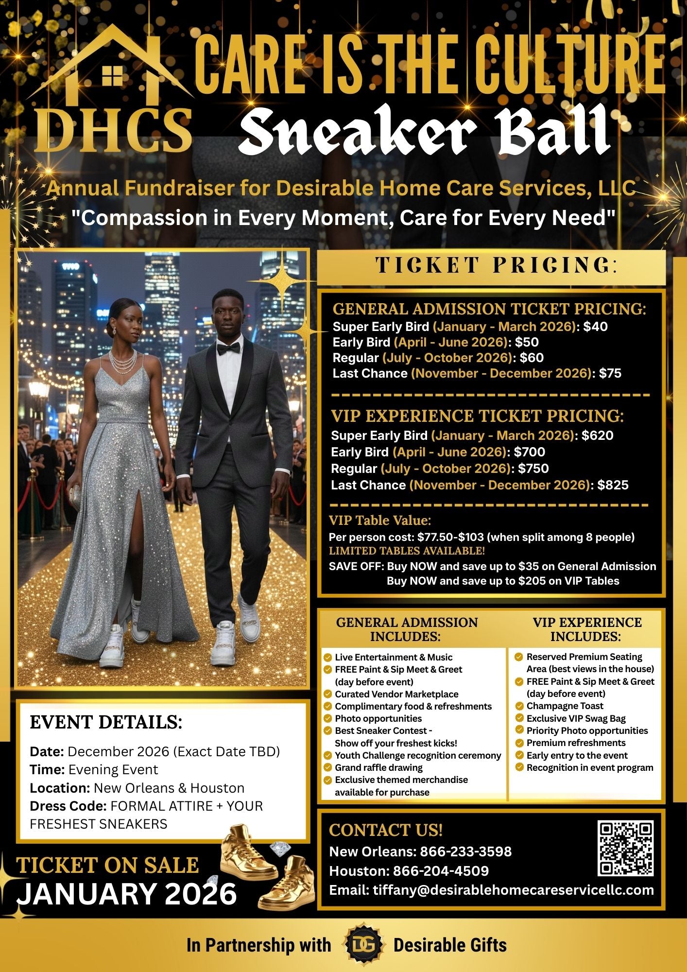 Care Is the Culture™ Sneaker Ball Ticket - December 2026