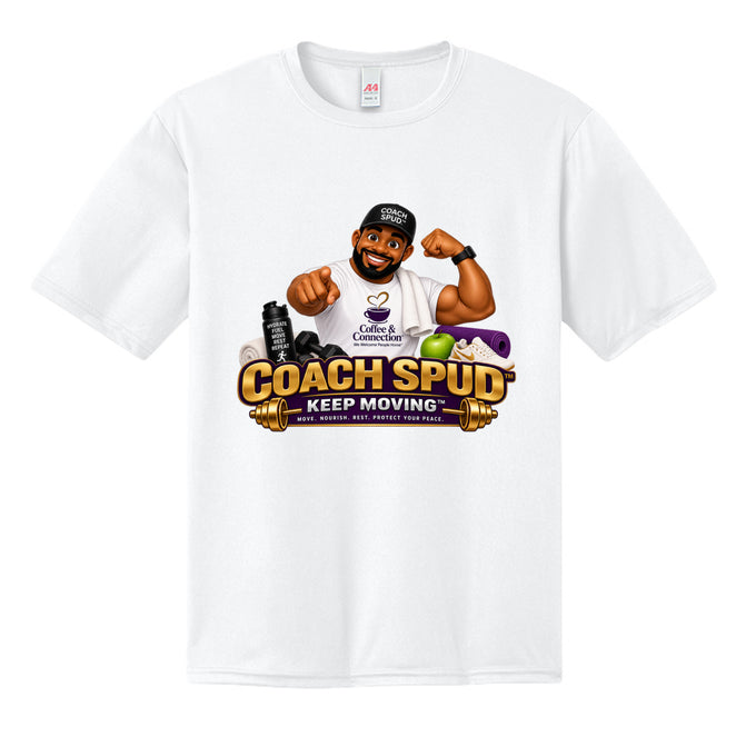 Coach Spud™ Keep Moving™ Performance Fitness Tee